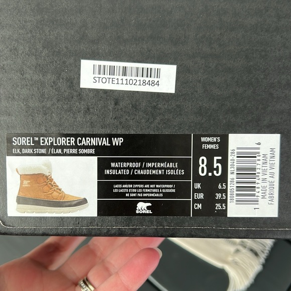 Sorel Tan Explorer Carnival Ankle High Boots - Picture 2 of 10